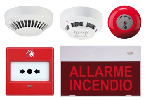 Una clipboard con una scheda di sistema antincendio